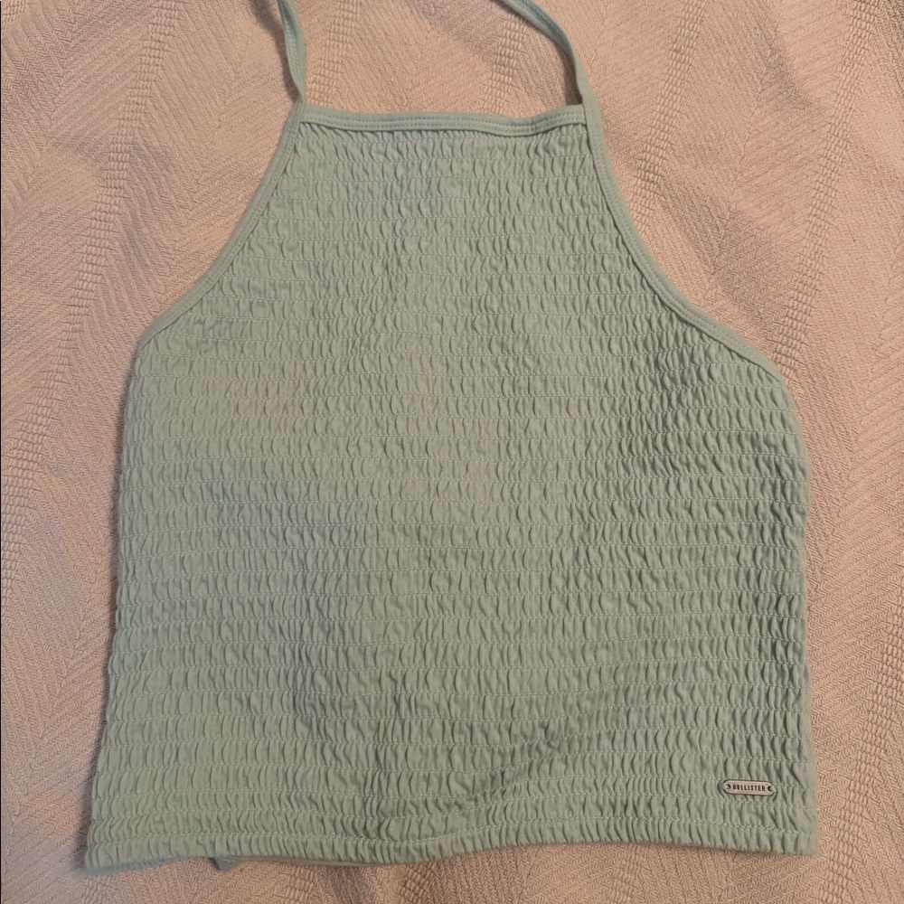 Light turquoise Hollister tie crop size M